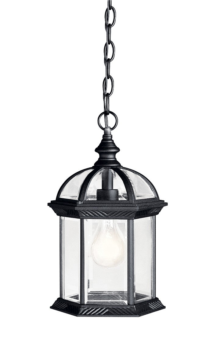 Kichler Canada - 9835BK - One Light Outdoor Pendant - Barrie - Black