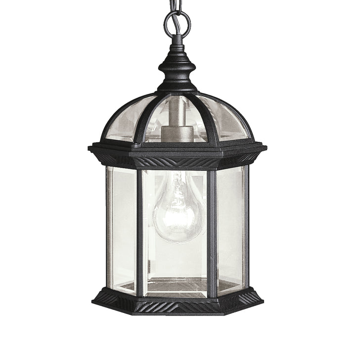 Kichler Canada - 9835BK - One Light Outdoor Pendant - Barrie - Black