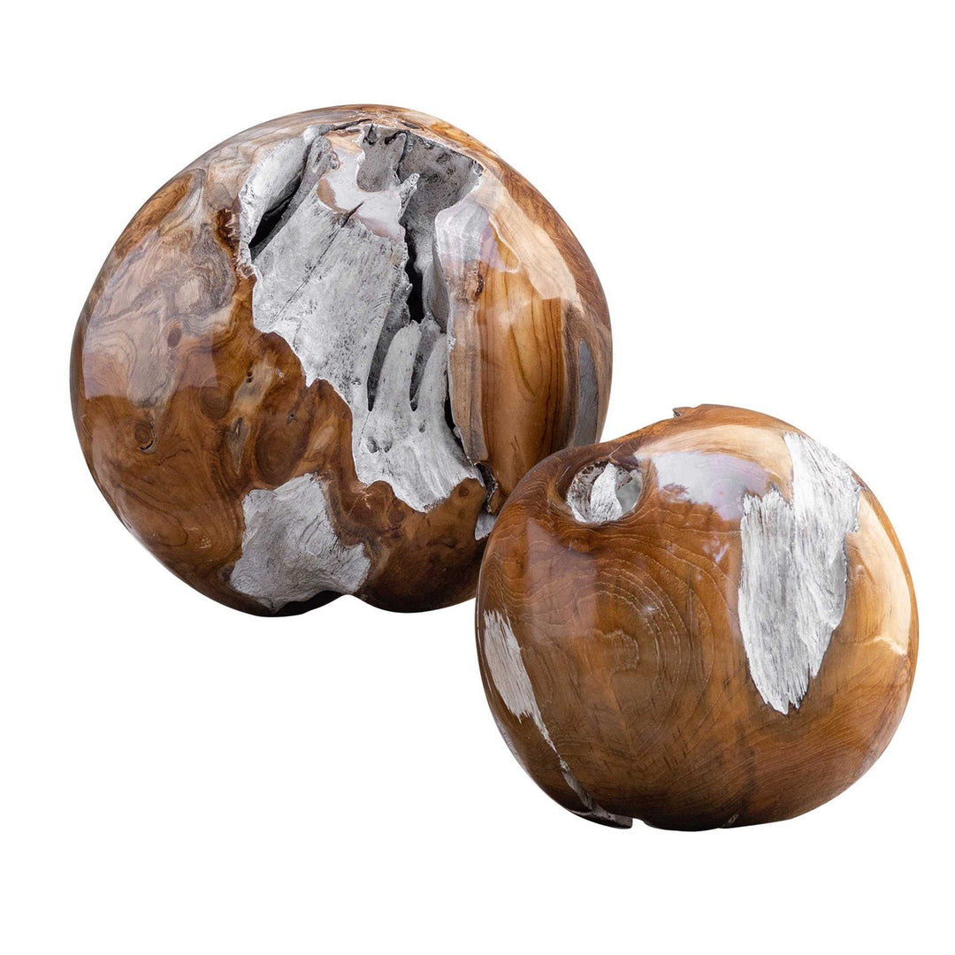 Teak Rounds, S/2 in Woodtone - available from The Lighting Shoppe, trusted by Canadian homeowners