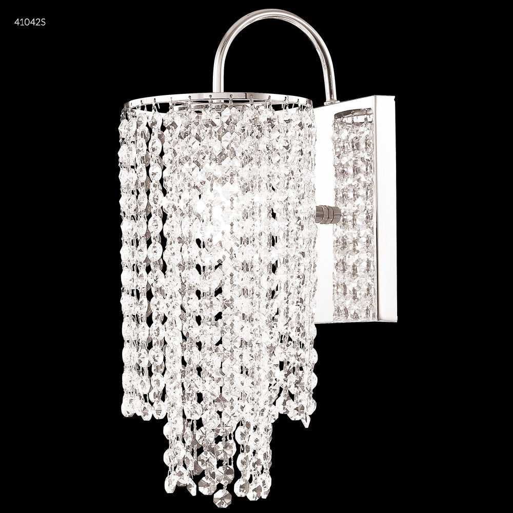 Contemporary One Light Wall Sconce in Silver James R. Moder Canada