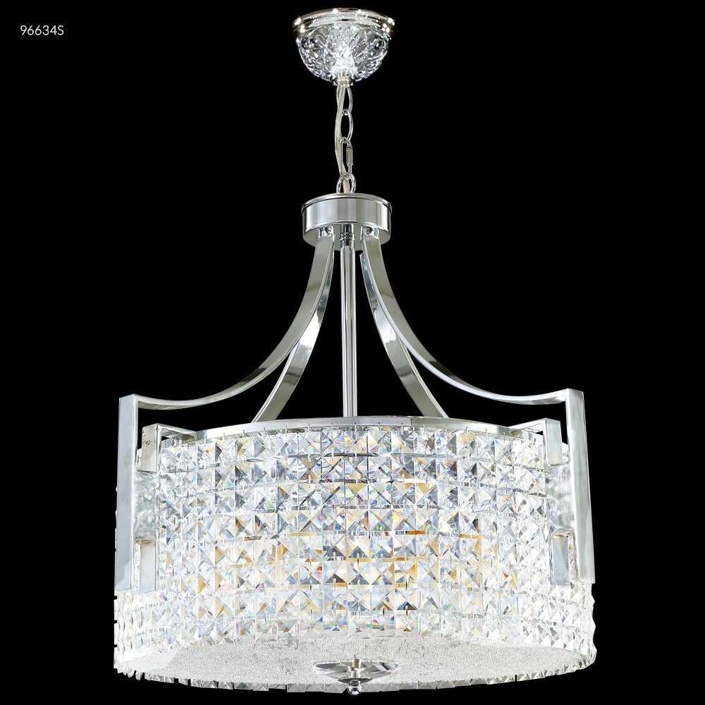 Contemporary 12 Light Chandelier in Silver James R. Moder Canada