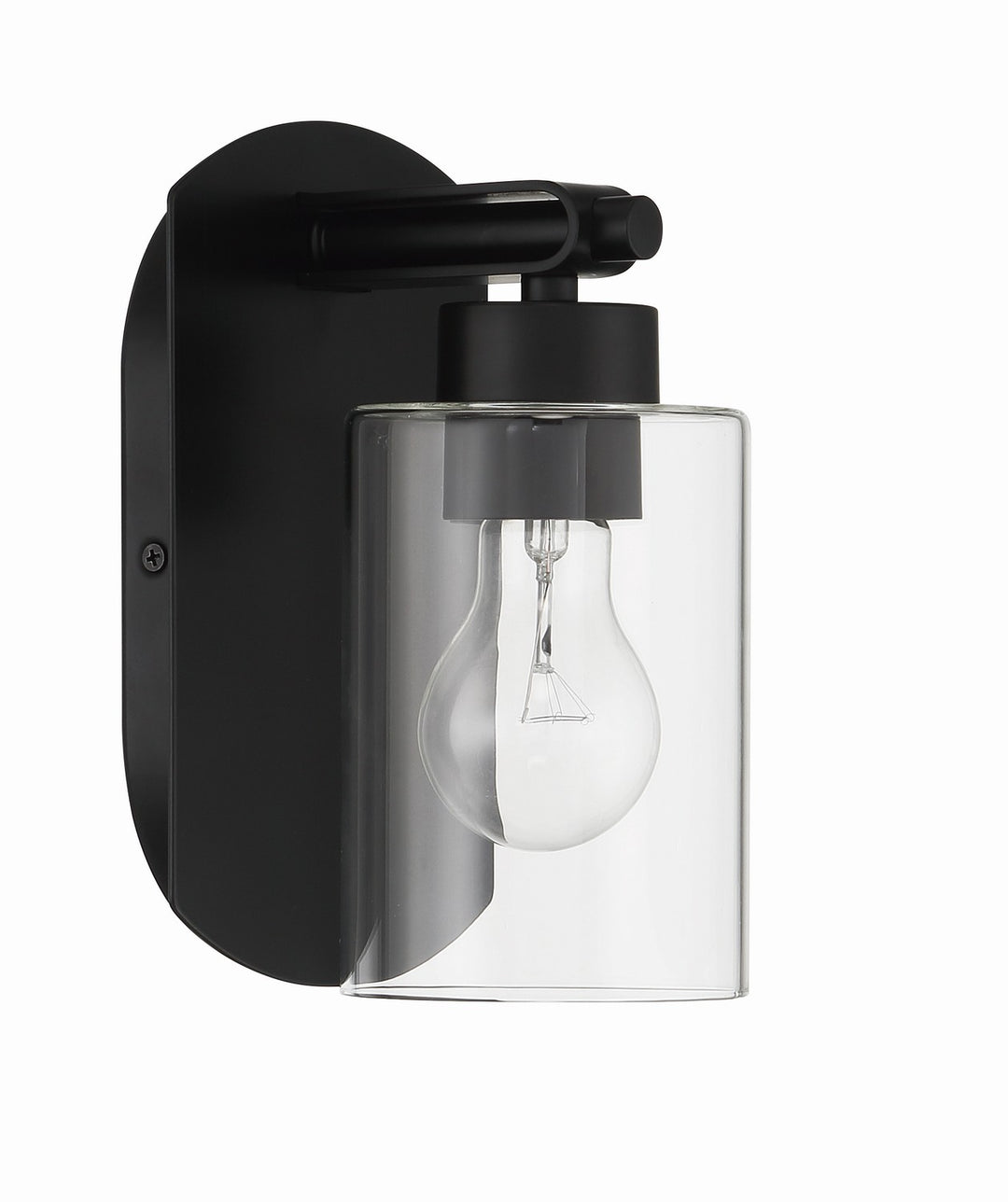 Hendrix One Light Wall Sconce in Flat Black - available from The Lighting Shoppe, trusted by Canadian homeowners