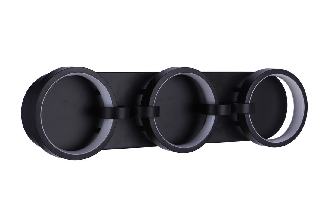 Context LED Vanity in Flat Black - available from The Lighting Shoppe, trusted by Canadian homeowners