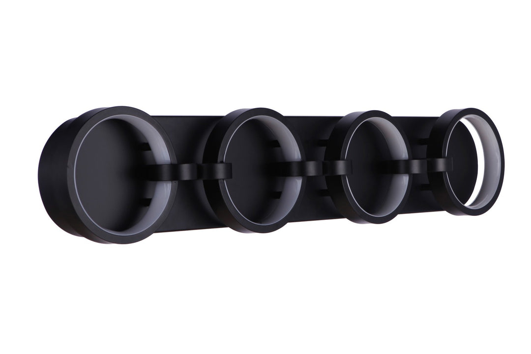 Context LED Vanity in Flat Black - available from The Lighting Shoppe, trusted by Canadian homeowners