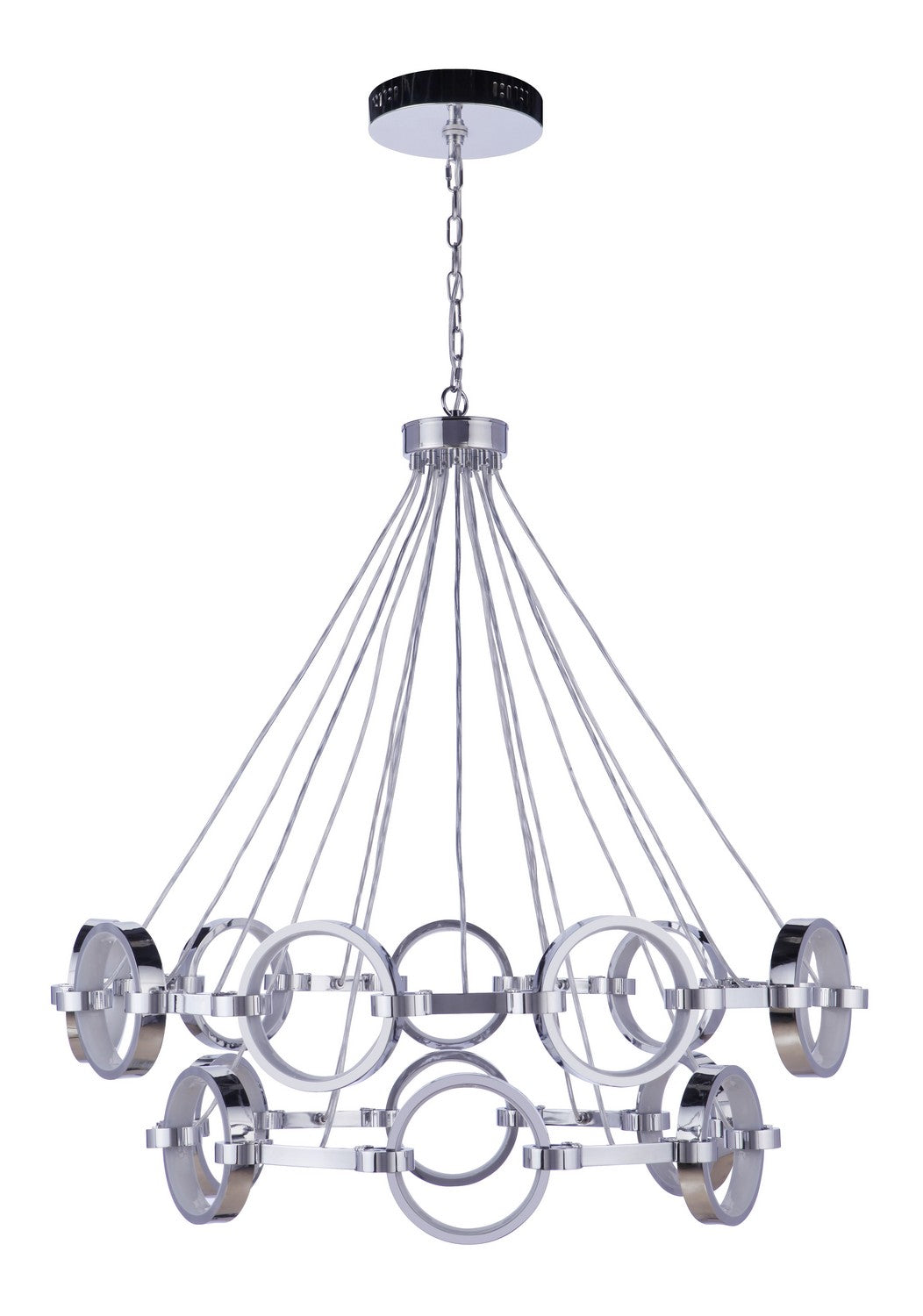 Context LED Chandelier in Chrome - available from The Lighting Shoppe, trusted by Canadian homeowners