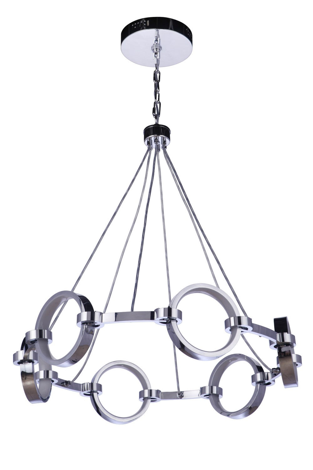 Context LED Chandelier in Chrome - available from The Lighting Shoppe, trusted by Canadian homeowners