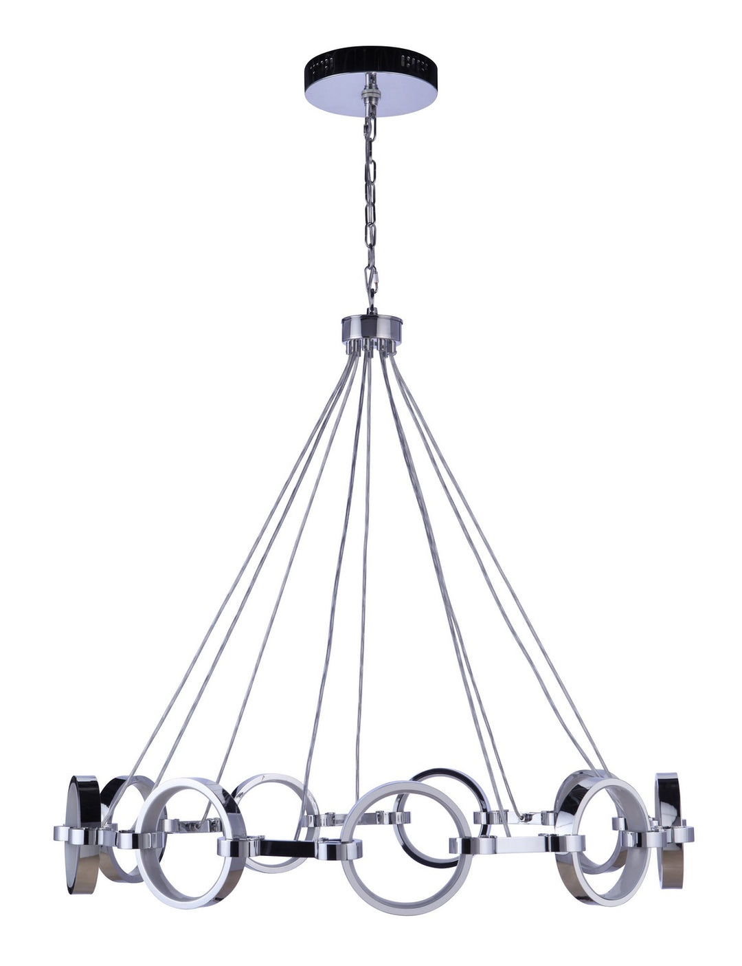 Context LED Chandelier in Chrome - available from The Lighting Shoppe, trusted by Canadian homeowners