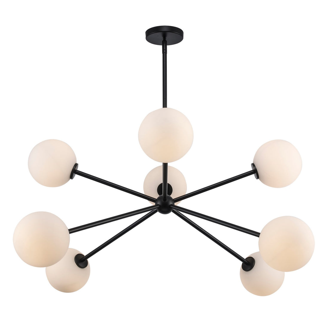 Eight Light Chandelier in Black - available from The Lighting Shoppe, trusted by Canadian homeowners