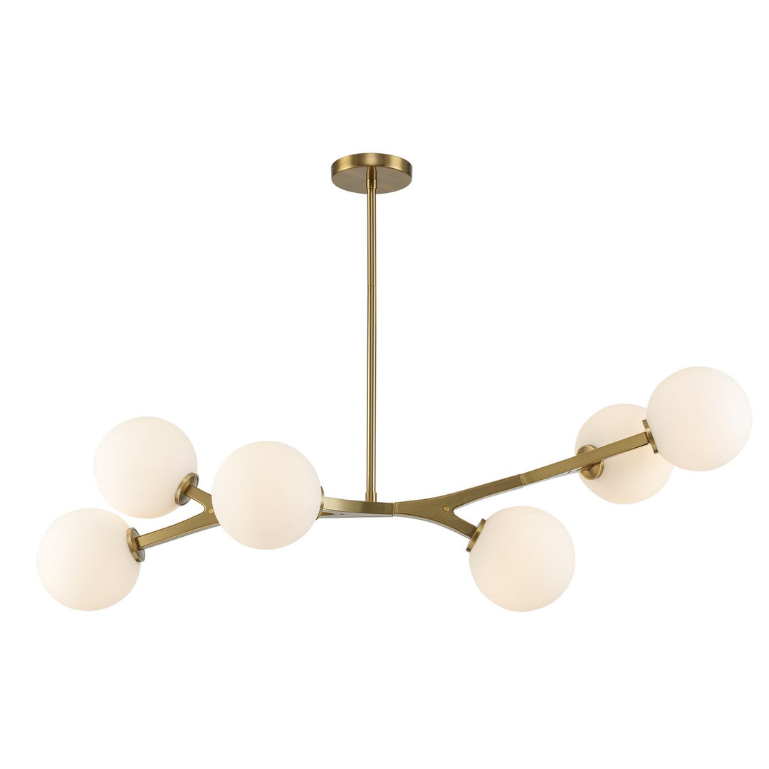 Rebel Six Light Pendant in Antique Gold - available from The Lighting Shoppe, trusted by Canadian homeowners
