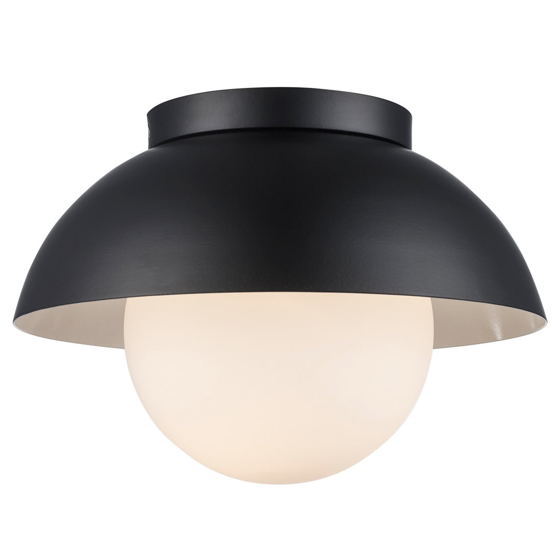 One Light Flush Mount in Black - available from The Lighting Shoppe, trusted by Canadian homeowners