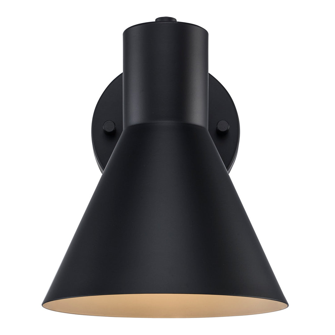 One Light Wall Sconce in Black - available from The Lighting Shoppe, trusted by Canadian homeowners