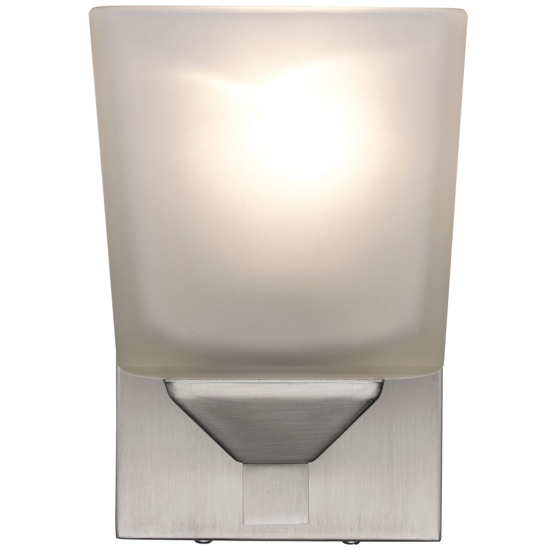 Edwards One Light Wall Sconce in Brushed Nickel - available from The Lighting Shoppe, trusted by Canadian homeowners