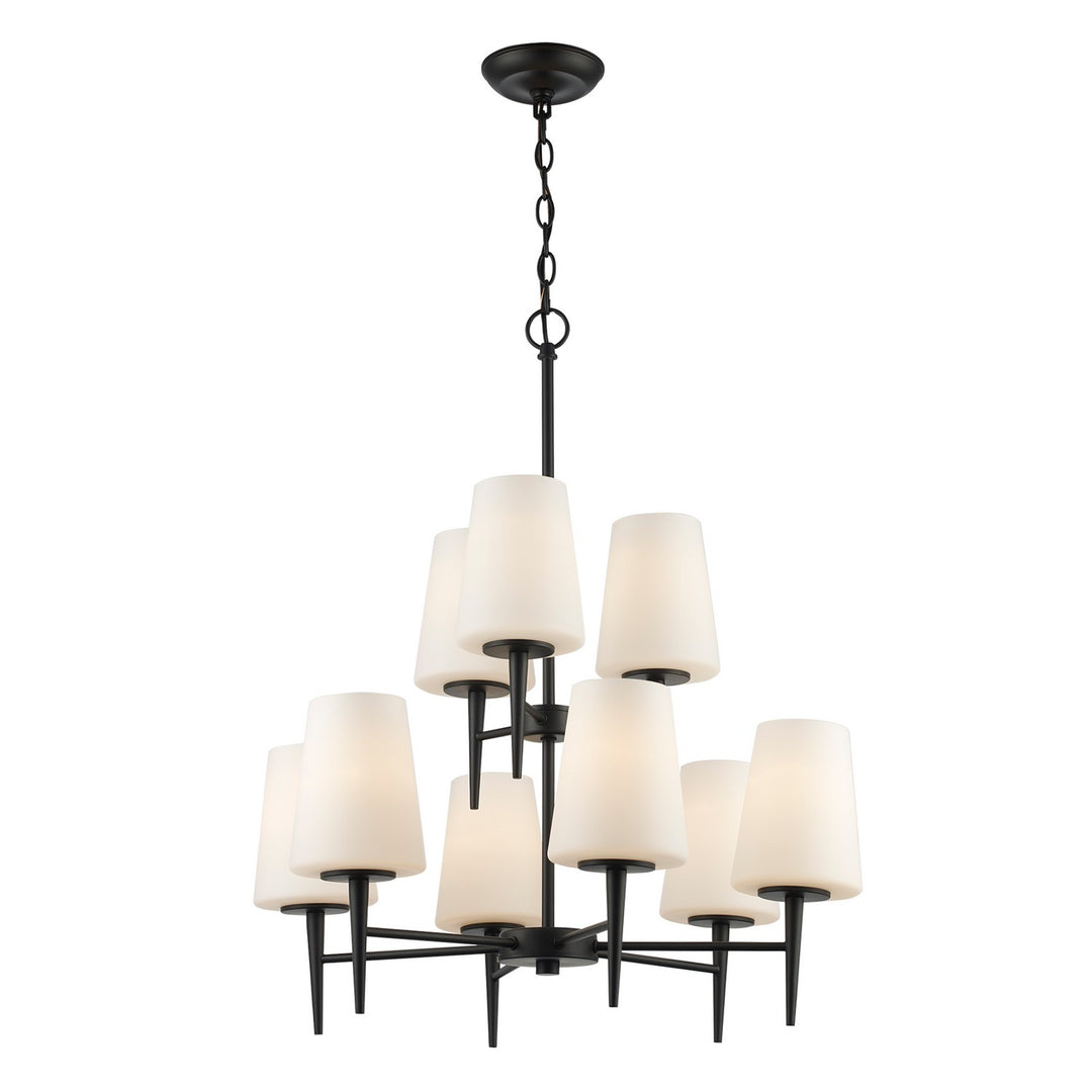 Nine Light Chandelier in Black - available from The Lighting Shoppe, trusted by Canadian homeowners
