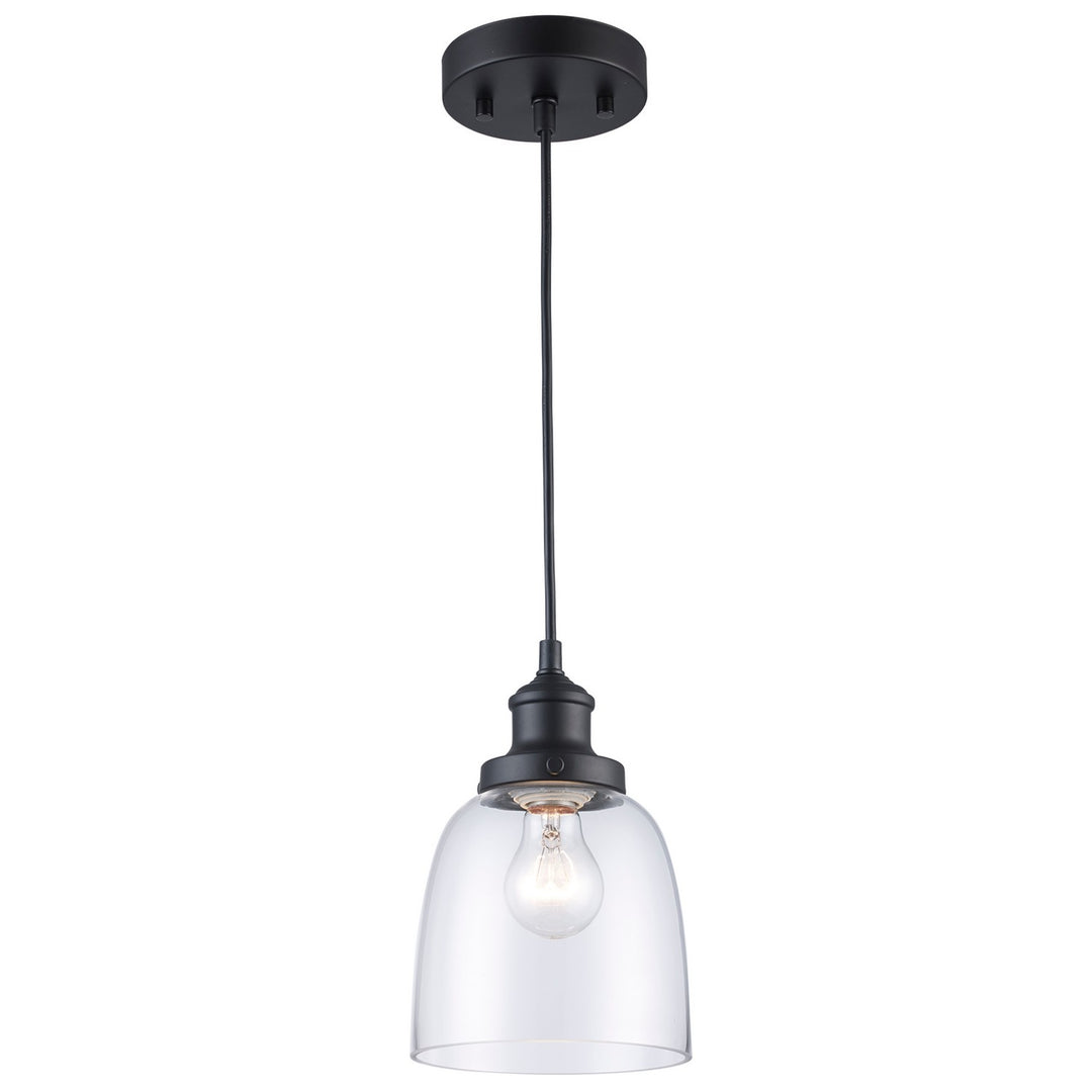 One Light Pendant in Black - available from The Lighting Shoppe, trusted by Canadian homeowners