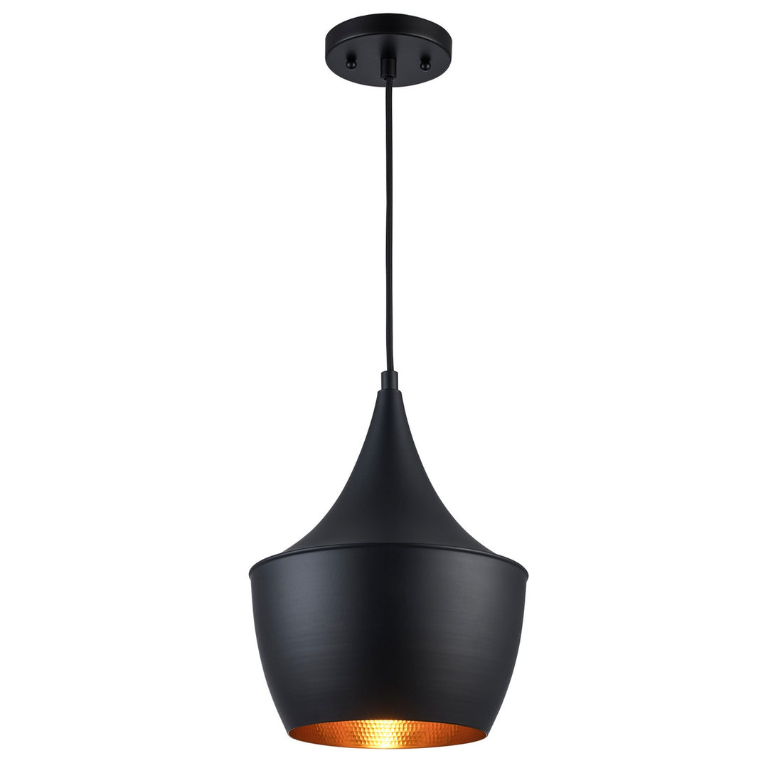 One Light Pendant in Black - available from The Lighting Shoppe, trusted by Canadian homeowners