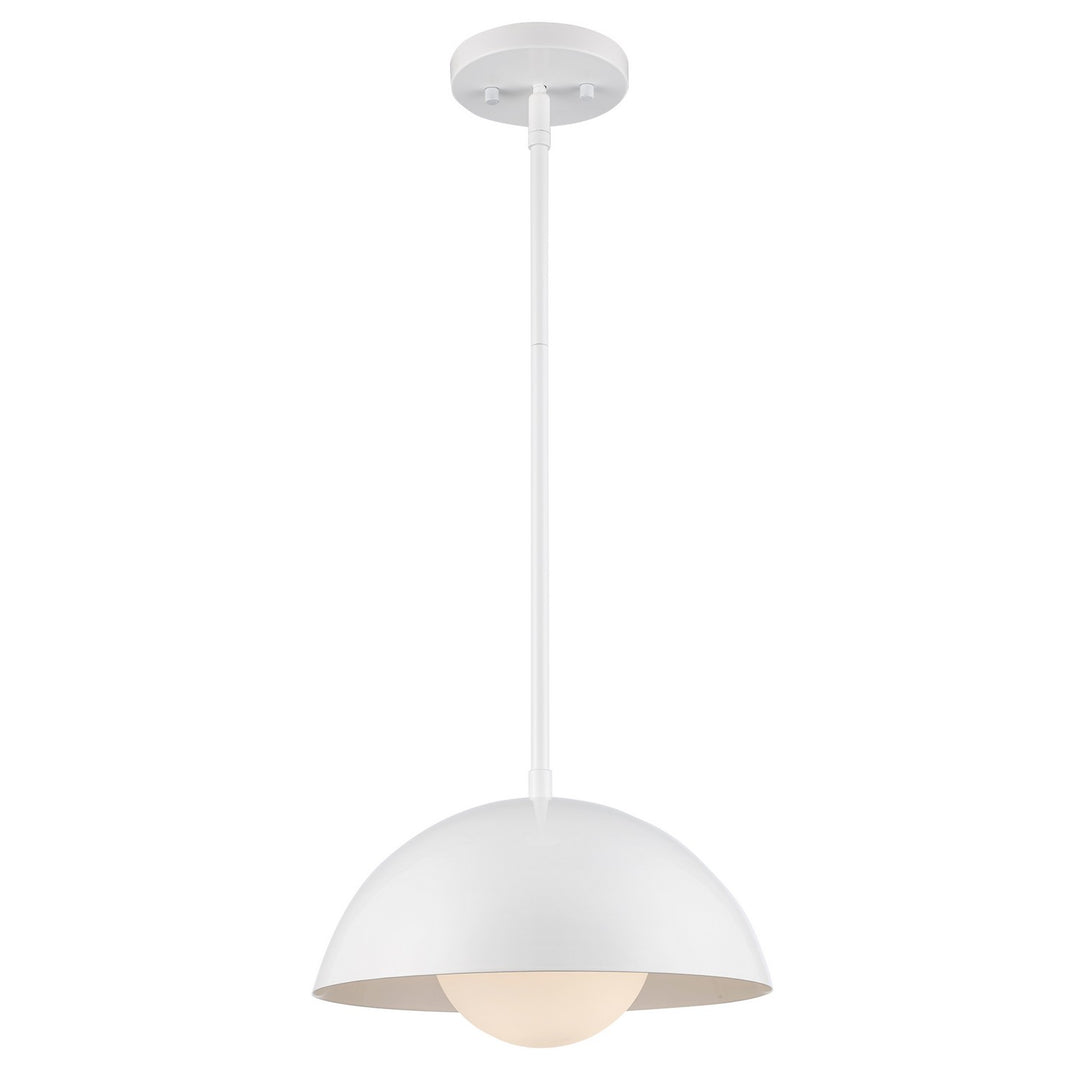 One Light Pendant in White - available from The Lighting Shoppe, trusted by Canadian homeowners