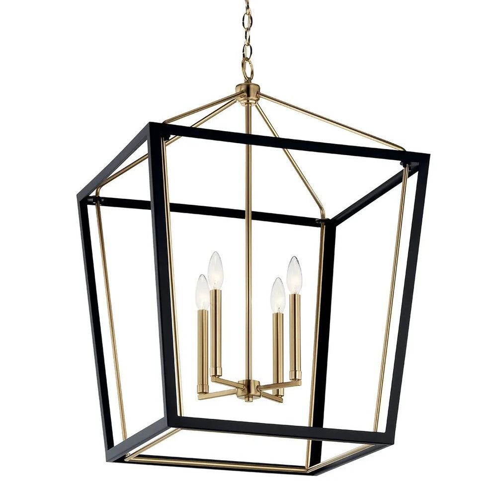 Kichler Canada - 52620CPZBK - Four Light Foyer Pendant - Delvin - Champagne Bronze