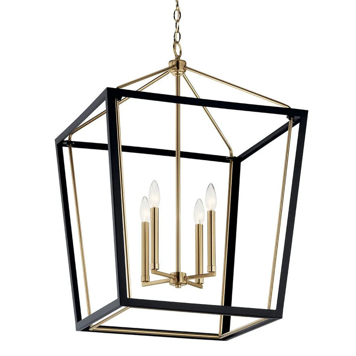 Kichler Canada - 52620CPZBK - Four Light Foyer Pendant - Delvin - Champagne Bronze