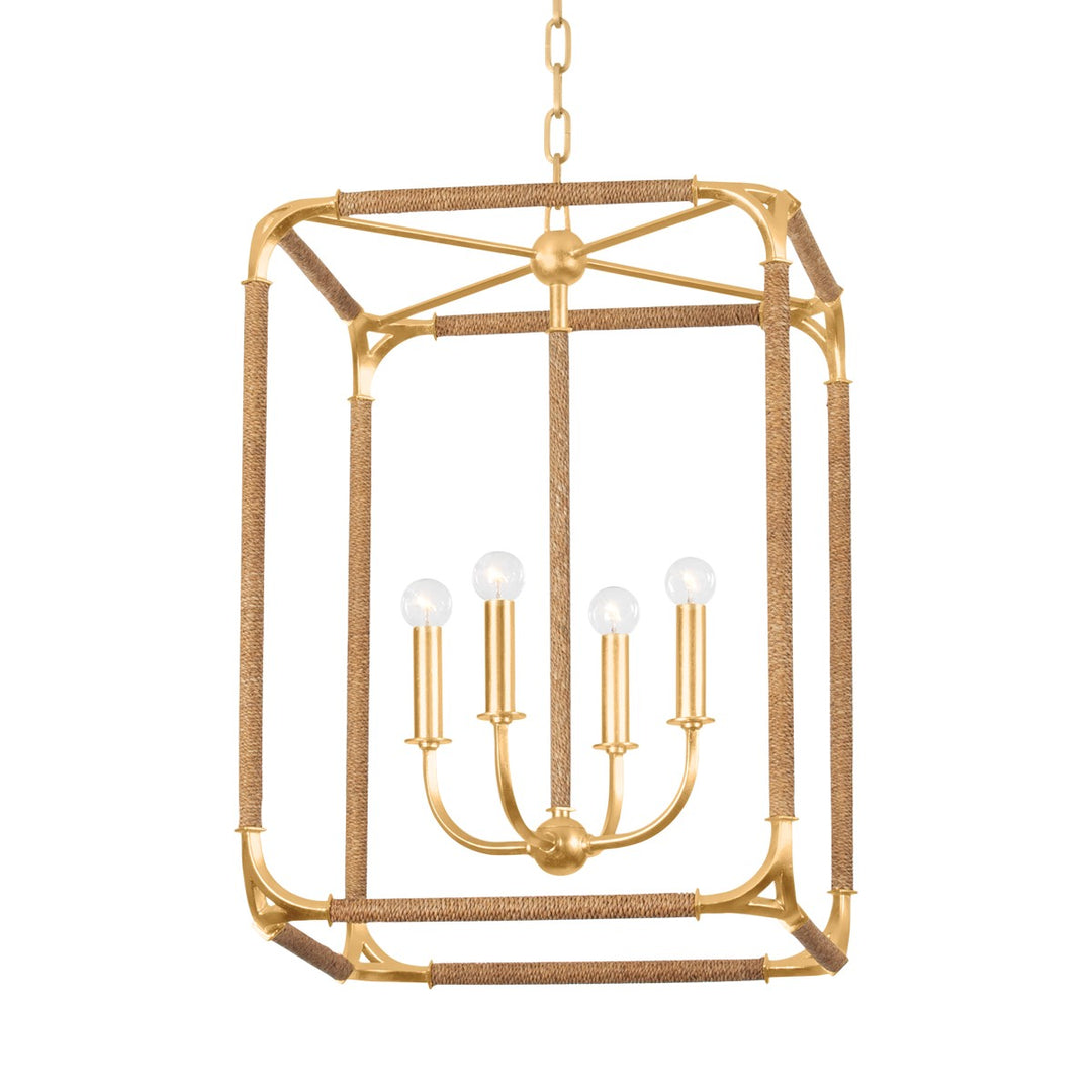 Hudson Valley Canada - 1604-GL - Four Light Lantern - Laurenceston - Gold Leaf