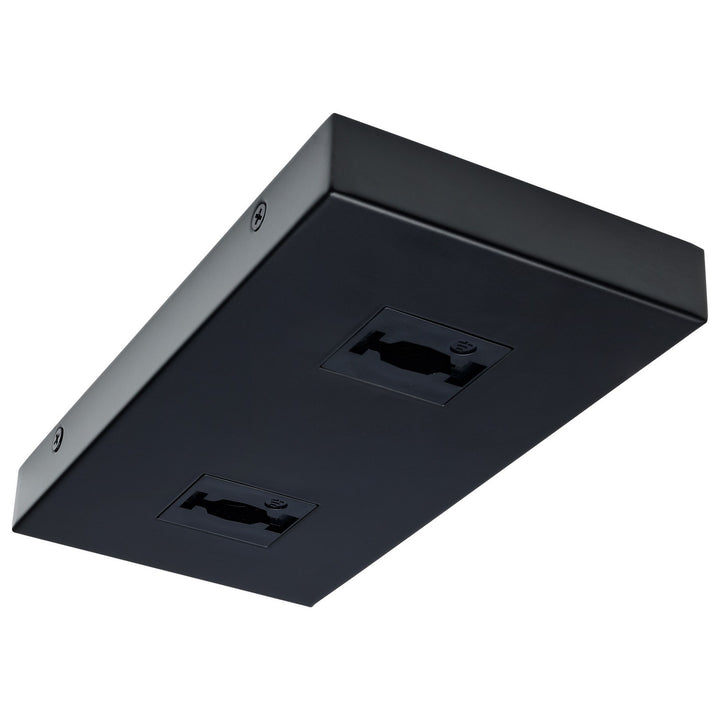 Double Monopoint Adapter in Black - available from The Lighting Shoppe, trusted by Canadian homeowners