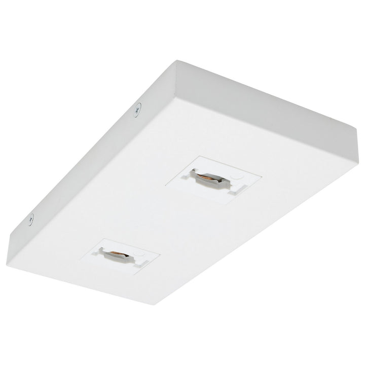 Double Monopoint Adapter in White - available from The Lighting Shoppe, trusted by Canadian homeowners
