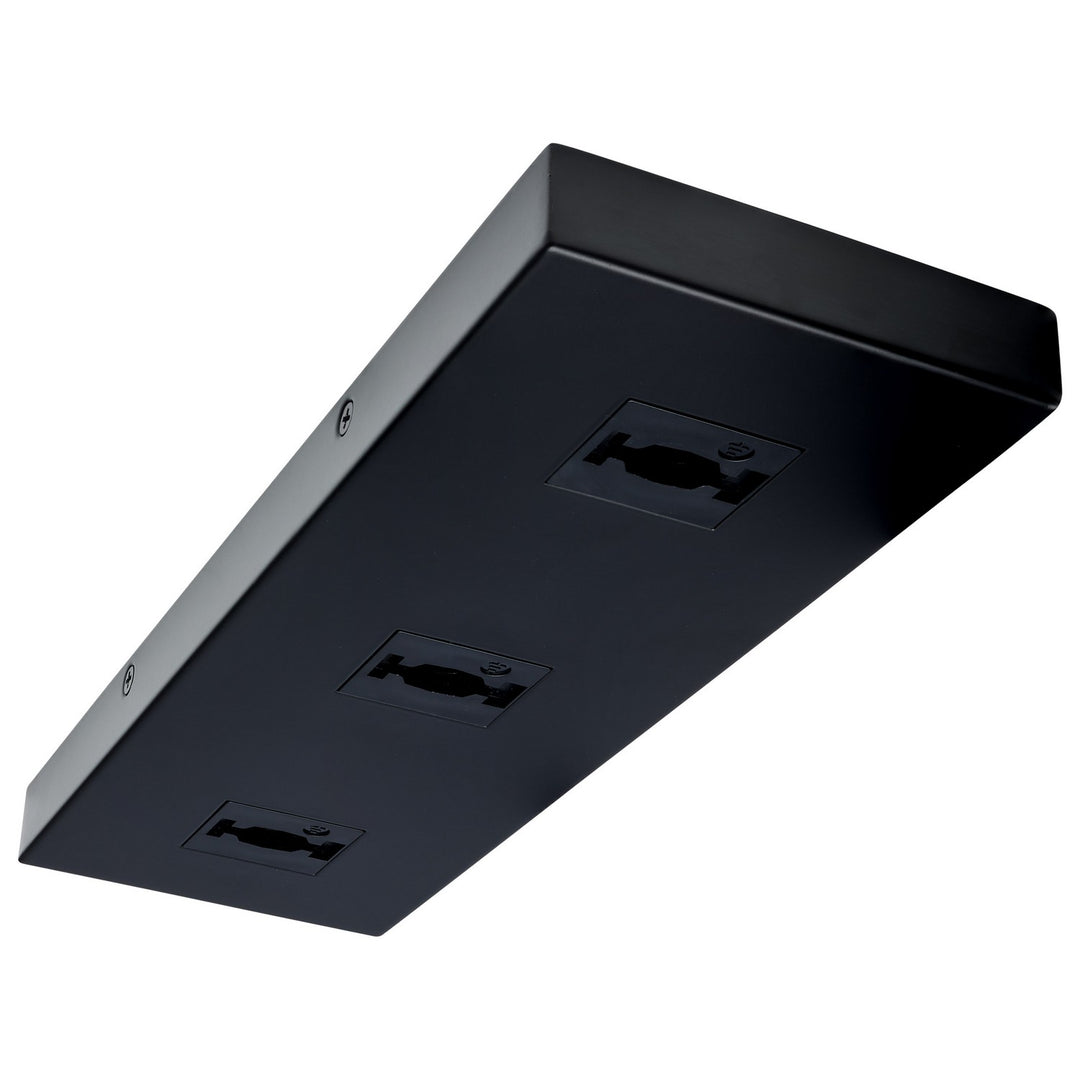 Triple Monopoint Adapter in Black - available from The Lighting Shoppe, trusted by Canadian homeowners