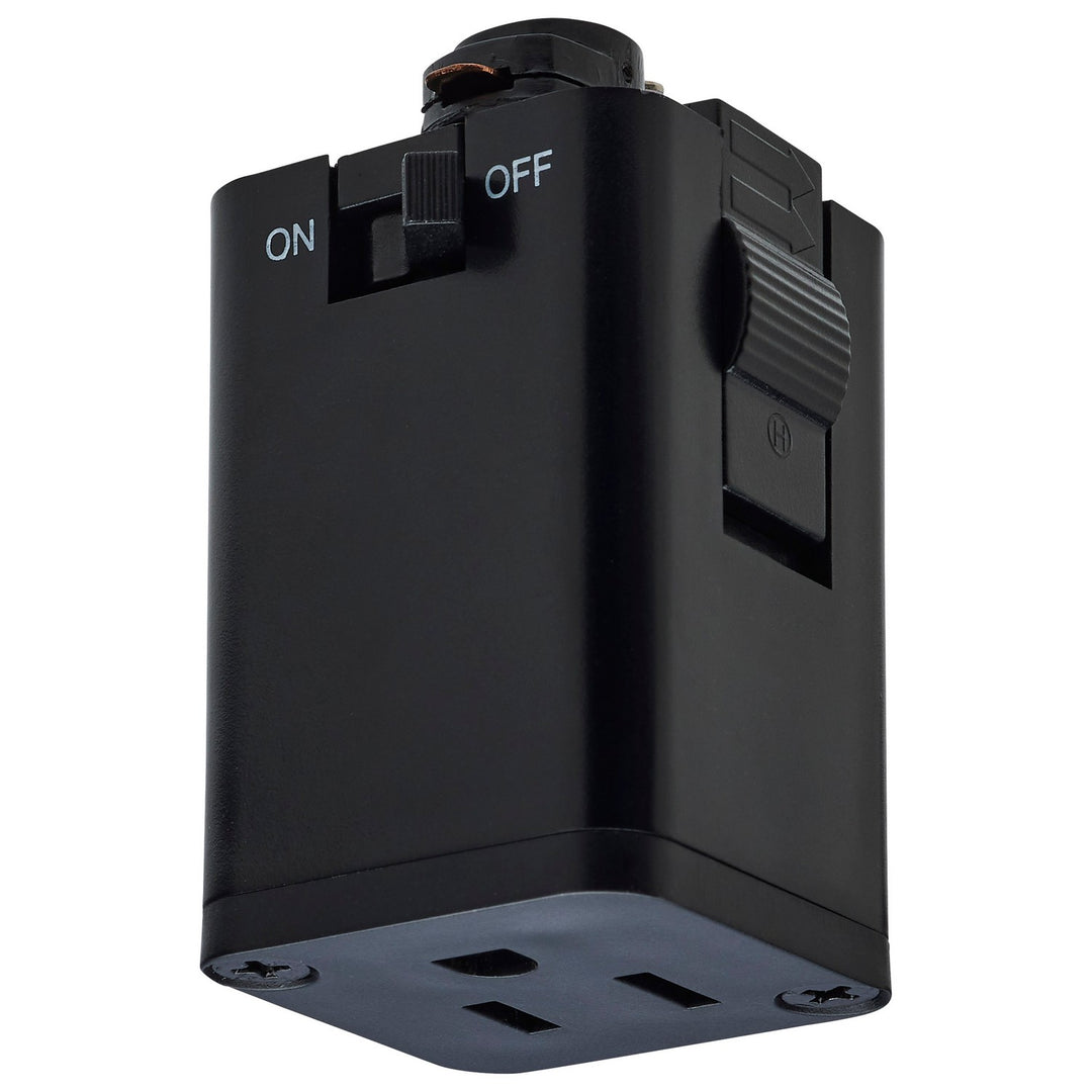 Outlet Track Adapter in Black - available from The Lighting Shoppe, trusted by Canadian homeowners
