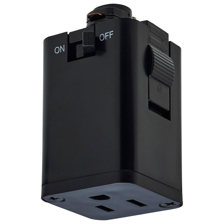 Outlet Track Adapter in Black - available from The Lighting Shoppe, trusted by Canadian homeowners