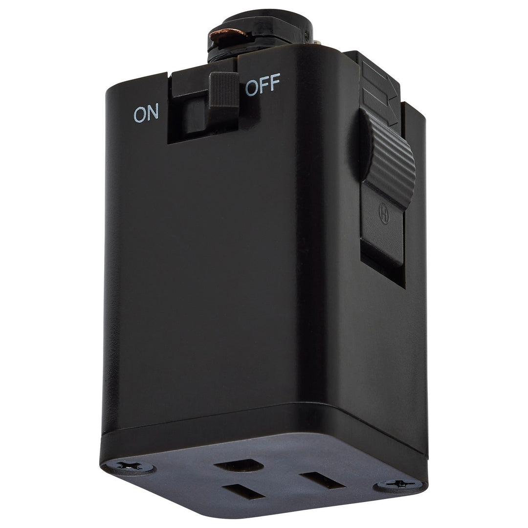 Outlet Track Adapter in Brown - available from The Lighting Shoppe, trusted by Canadian homeowners