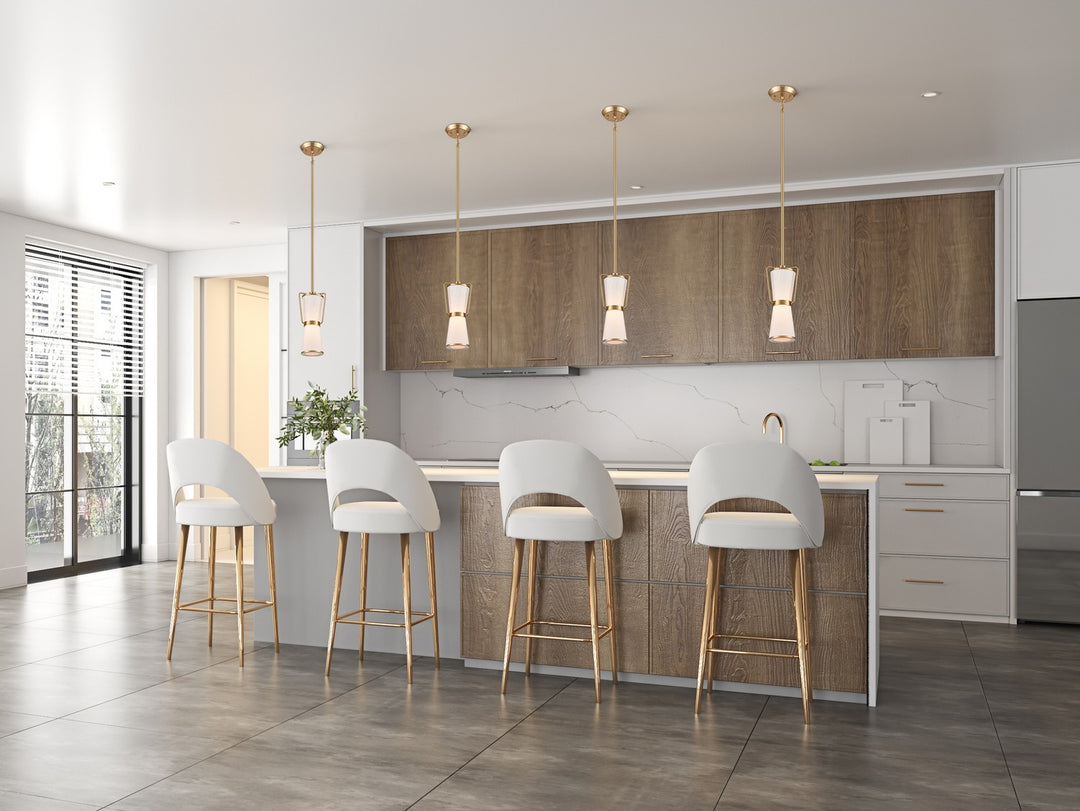 Artcraft Canada - AC11830BB - One Light Pendant - Layla - Brushed Brass
