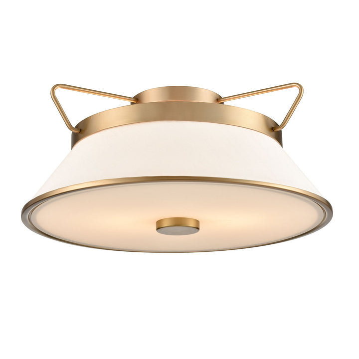 Artcraft Canada - AC11833BB - Two Light Semi Flushmount - Layla - Brushed Brass