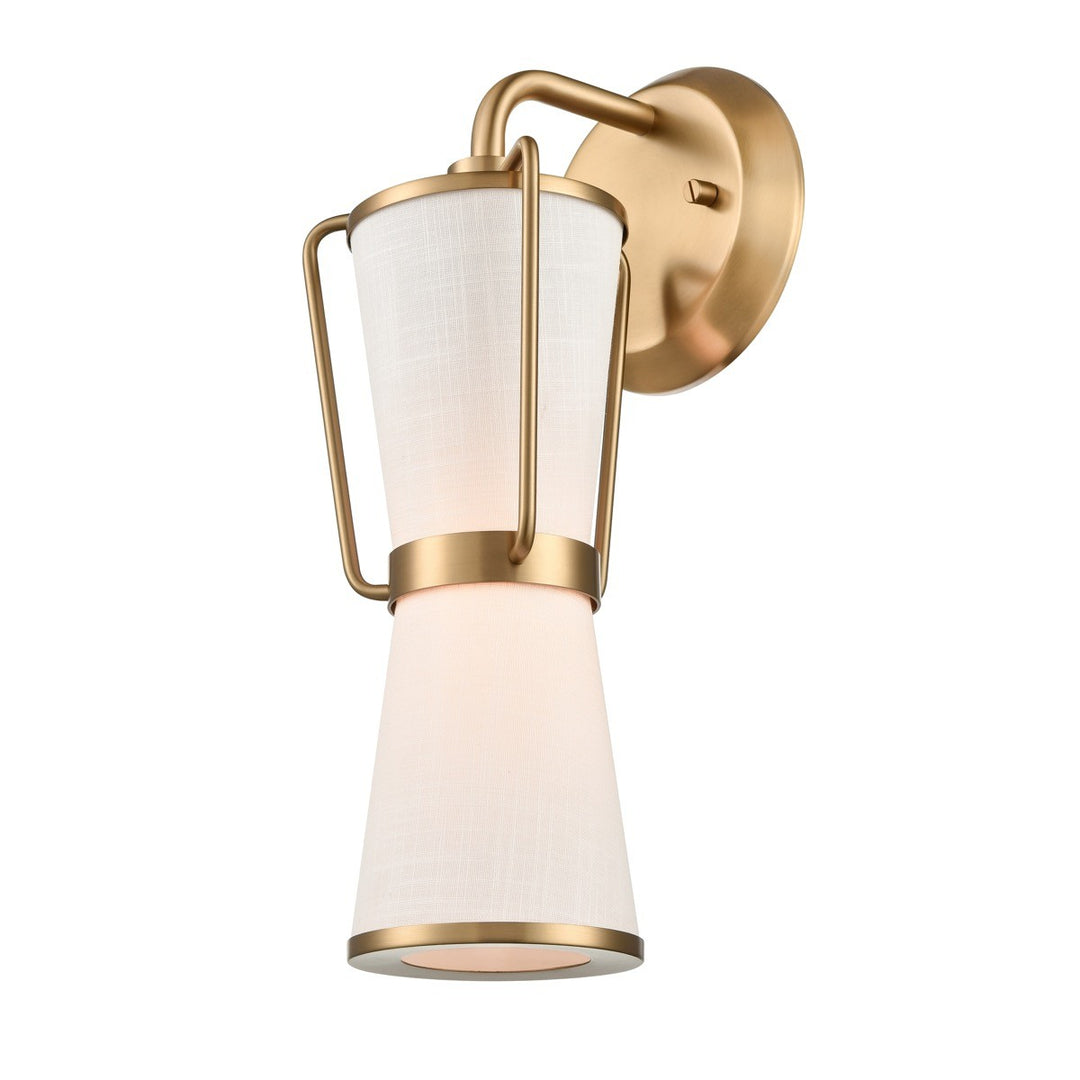 Layla One Light Wall Sconce in Brushed Brass - available from The Lighting Shoppe, trusted by Canadian homeowners