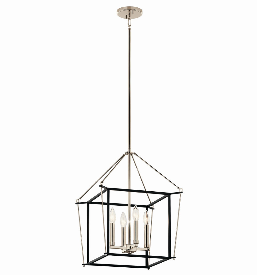 Kichler Canada - 52626PN - Four Light Foyer Pendant - Eisley - Polished Nickel