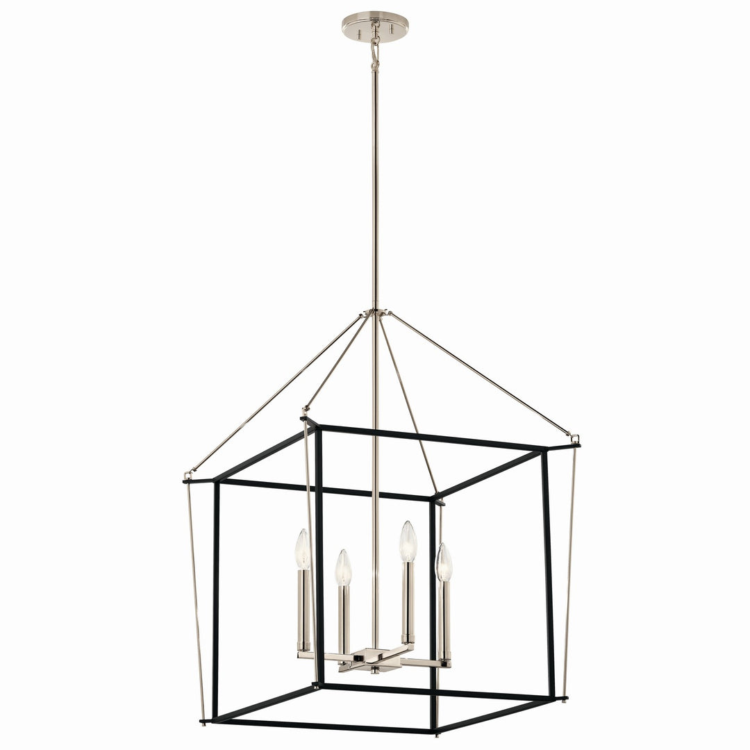 Kichler Canada - 52627PN - Four Light Foyer Pendant - Eisley - Polished Nickel