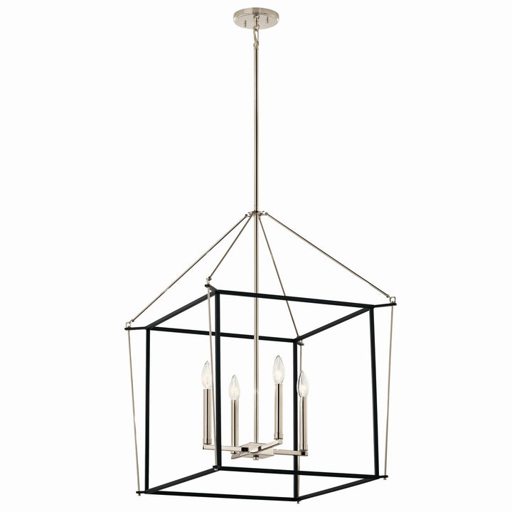 Kichler Canada - 52627PN - Four Light Foyer Pendant - Eisley - Polished Nickel