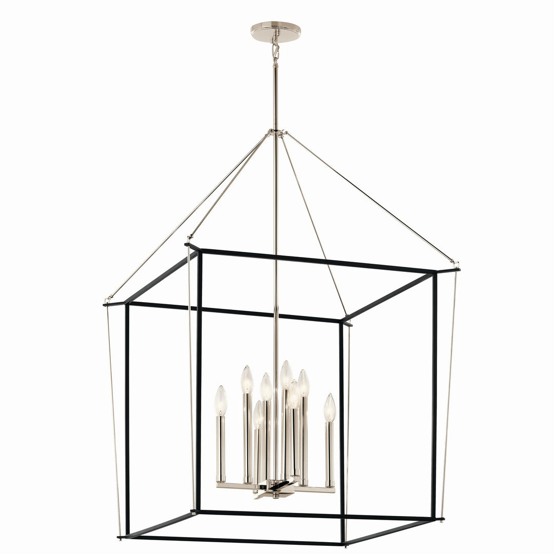 Kichler Canada - 52628PN - Eight Light Foyer Pendant - Eisley - Polished Nickel