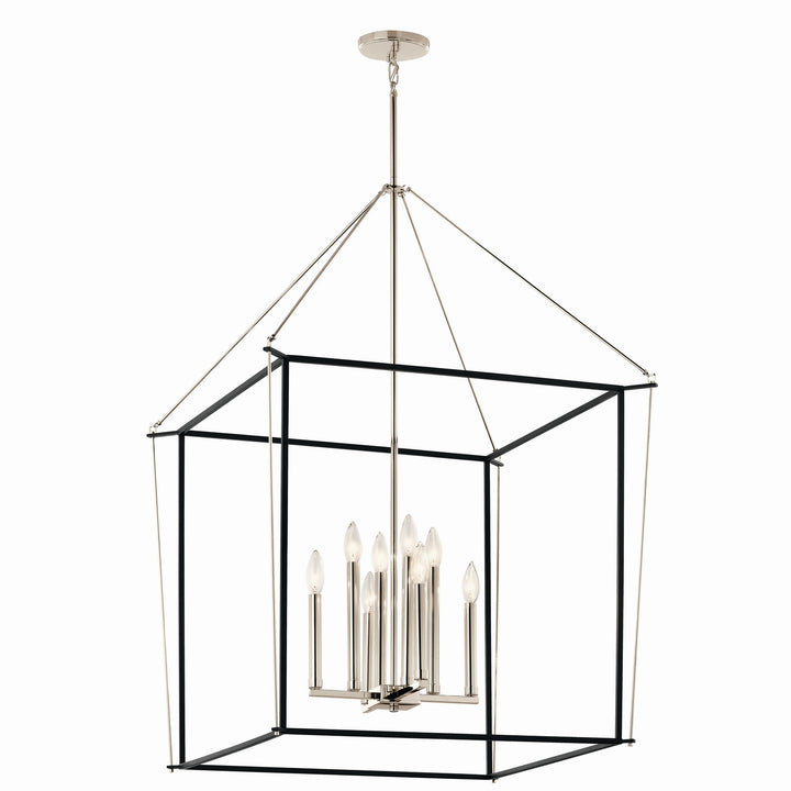 Kichler Canada - 52628PN - Eight Light Foyer Pendant - Eisley - Polished Nickel