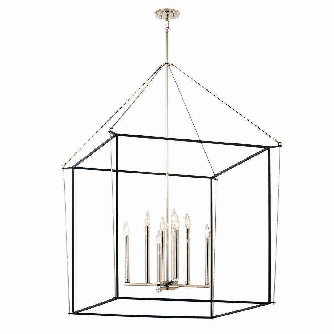 Kichler Canada - 52629PN - Eight Light Foyer Pendant - Eisley - Polished Nickel