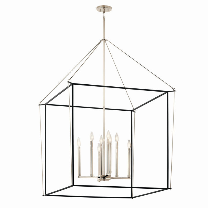 Kichler Canada - 52629PN - Eight Light Foyer Pendant - Eisley - Polished Nickel