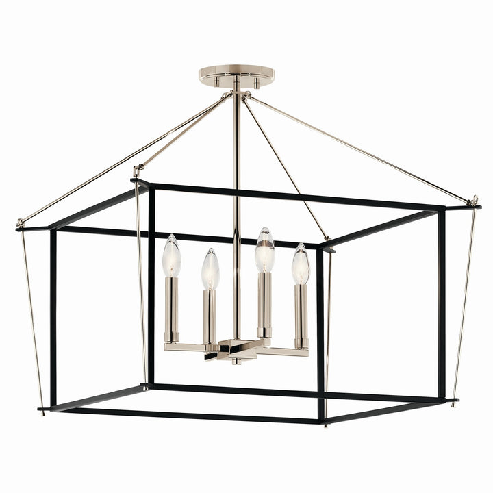 Kichler Canada - 52632PN - Four Light Semi Flush Mount - Eisley - Polished Nickel