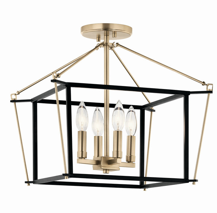 Kichler Canada - 52633CPZ - Four Light Semi Flush Mount - Eisley - Champagne Bronze