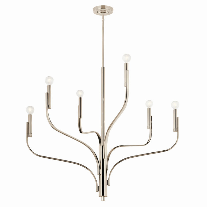 Kichler Canada - 52673PN - Six Light Chandelier - Livadia - Polished Nickel
