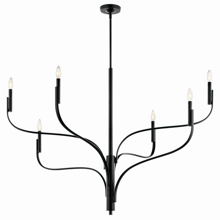 Kichler Canada - 52674BK - Six Light Chandelier - Livadia - Black