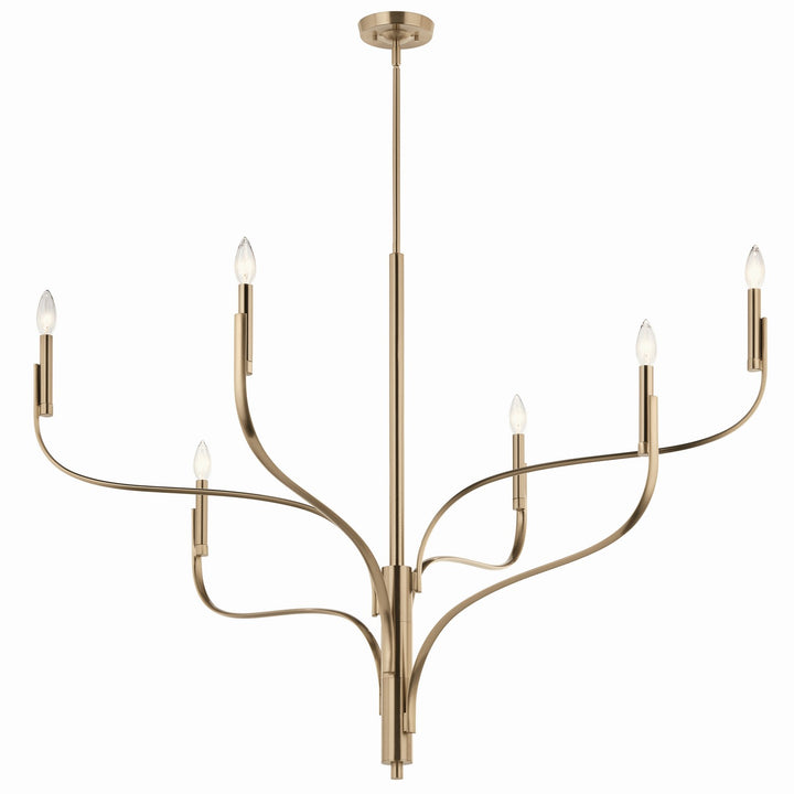 Kichler Canada - 52674CPZ - Six Light Chandelier - Livadia - Champagne Bronze