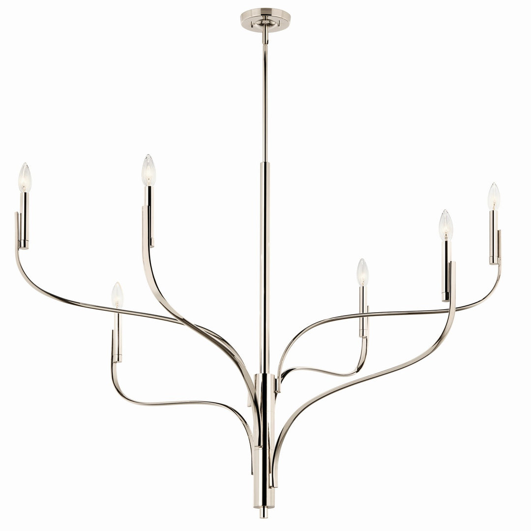 Kichler Canada - 52674PN - Six Light Chandelier - Livadia - Polished Nickel