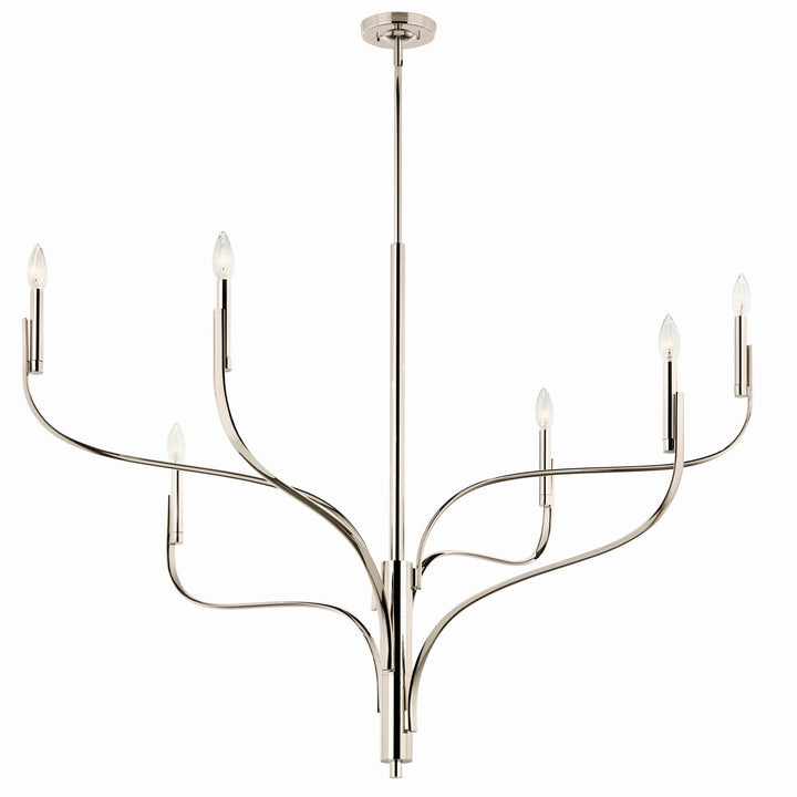 Kichler Canada - 52674PN - Six Light Chandelier - Livadia - Polished Nickel