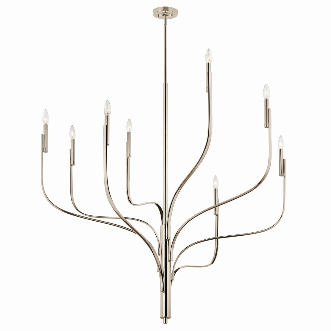 Kichler Canada - 52675PN - Eight Light Chandelier - Livadia - Polished Nickel