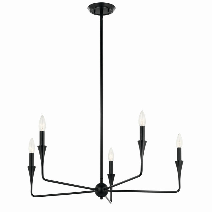 Kichler Canada - 52689BK - Five Light Chandelier - Alvaro - Black