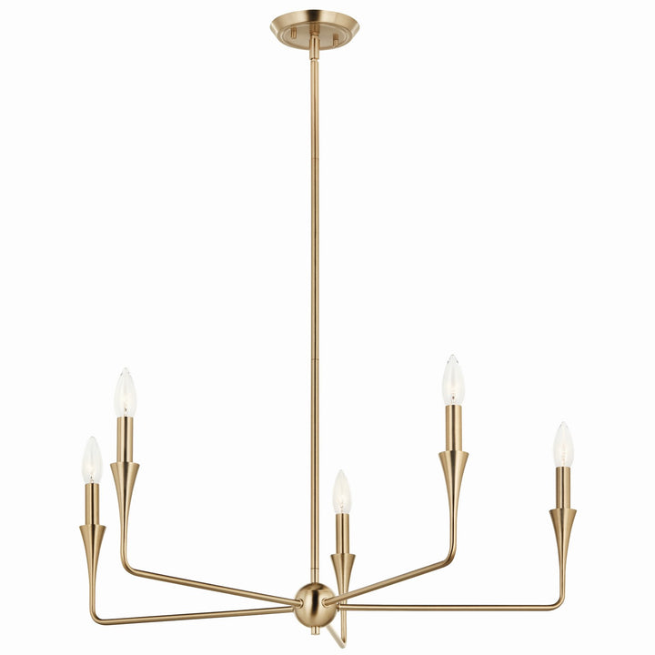Kichler Canada - 52689CPZ - Five Light Chandelier - Alvaro - Champagne Bronze