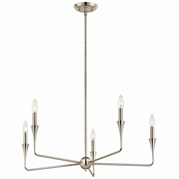 Kichler Canada - 52689PN - Five Light Chandelier - Alvaro - Polished Nickel
